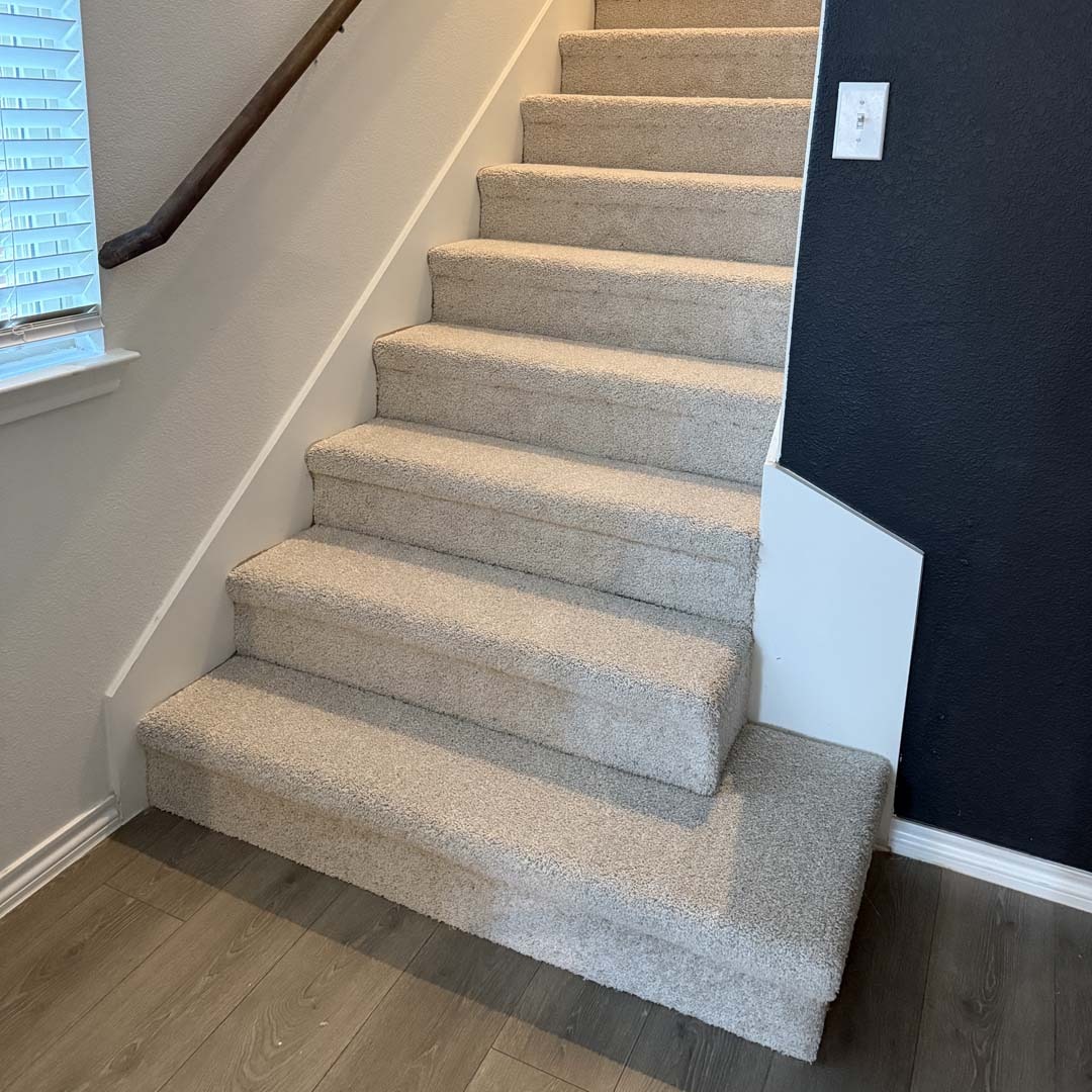Mohawk Everstrand Revive carpet in the color Linen Lace installed by the experts at Flooring Direct DFW in Celina, Texas