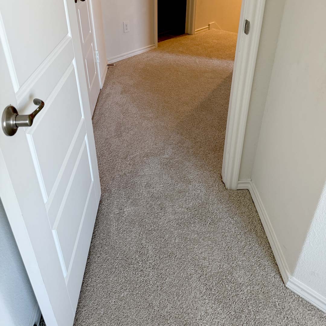 Mohawk Everstrand Revive carpet in the color Linen Lace installed by the experts at Flooring Direct DFW in Celina, Texas