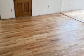 Refinished Red Oak hardwood flooring in Fort Worth, Texas by the experts at Flooring Direct