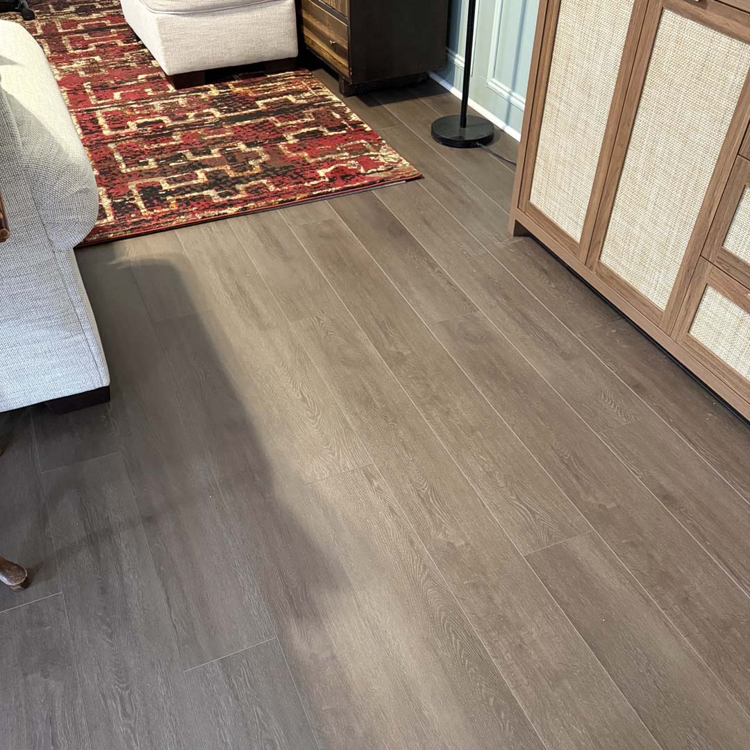 Shaw Floors Luxury Vinyl Pro Series Starting Line collection in the color Stormy Espresso installed by the experts Flooring Direct DFW