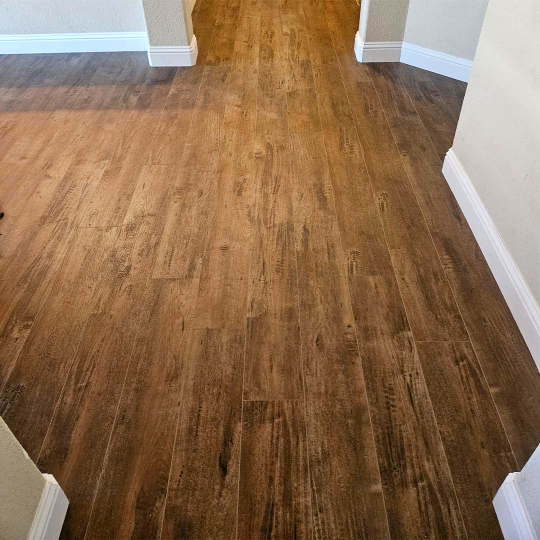 Modern LVP floors feature scratch-resistant wear layers that help protect against pets, kids, and everyday foot traffic.