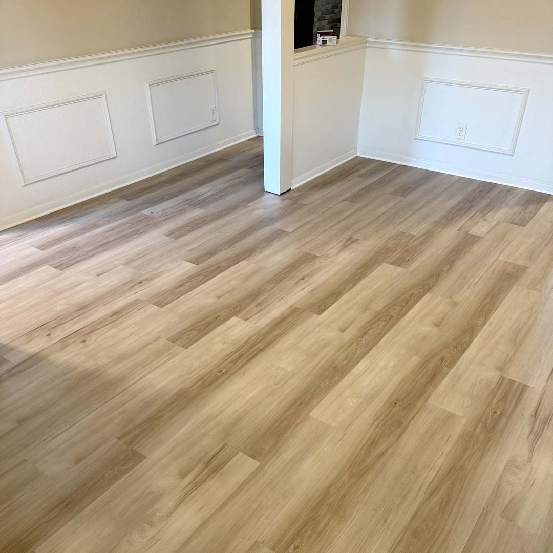 Durable wear layers help luxury vinyl plank flooring maintain its appearance for years in high-traffic areas.