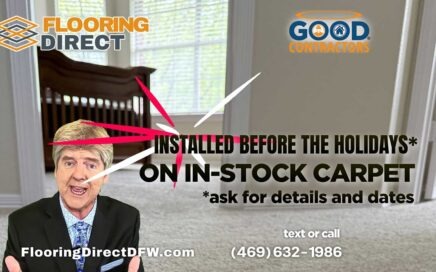 Ric Renner commercial new floors for the Holidays from Flooring Direct DFW