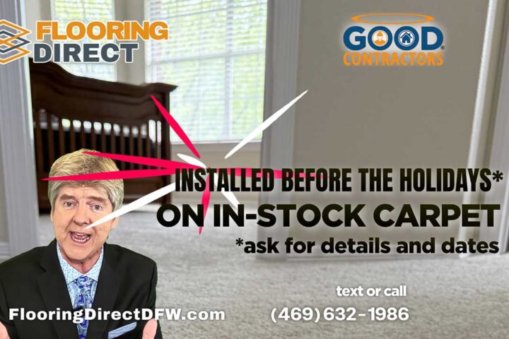 Ric Renner commercial new floors for the Holidays from Flooring Direct DFW