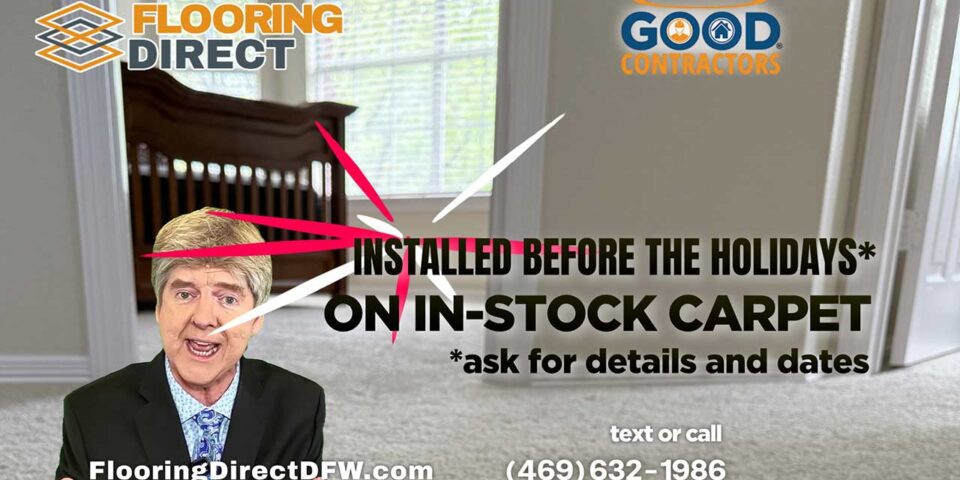 Ric Renner commercial new floors for the Holidays from Flooring Direct DFW