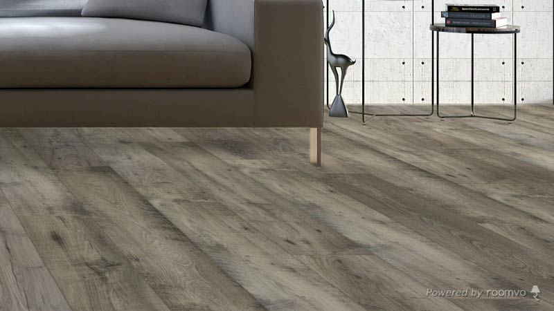 Roomvo Render of Mohawk Rare Vintage Laminate Flooring in Color Doeskin Chestnut